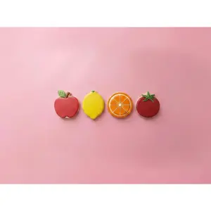 Citrus Cookie Cutter | 3.5" 3D Printed Fruit Stamp Set White
