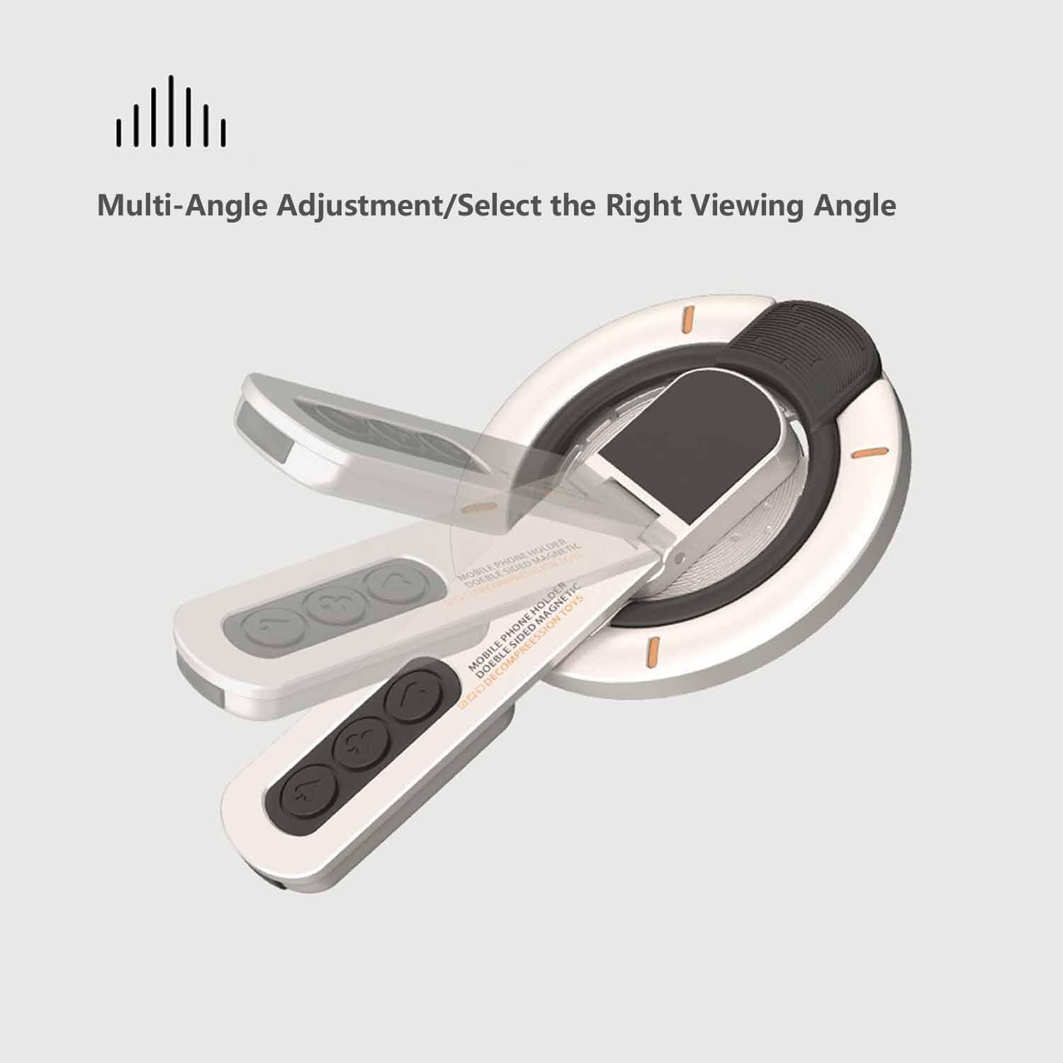 360°Rotation Magnetic Finger Ring Holder Double-Sided Magnetic Phone Grips Stand For  Phone