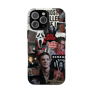 Billy L00mis Ghostface Horror iPhone Case – Scream Movie Scary Mask Horror Movie Aesthetic| CoverSuitable for iPhone 17/16/15/14/13/12/11 Pro Max/Plus and  Samsung Galaxy S23FE/22/23/24/25