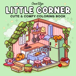 Little Corner: Coloring Book for Adults and Teens, Super Cute Designs of Cozy, Hygge Spaces for Relaxation (Cozy Spaces Coloring) by Coco Wyo
