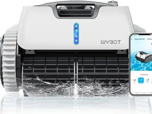 WYBOT Robotic Pool Cleaner with APP, Wall Climbing Pool Vacuum, 65W Excellent Power, Smart Navigation, 9200mAH Large Battery, LED Indicator, Robot Pool Vacuum for Inground Pools, Osprey 700 Pro.