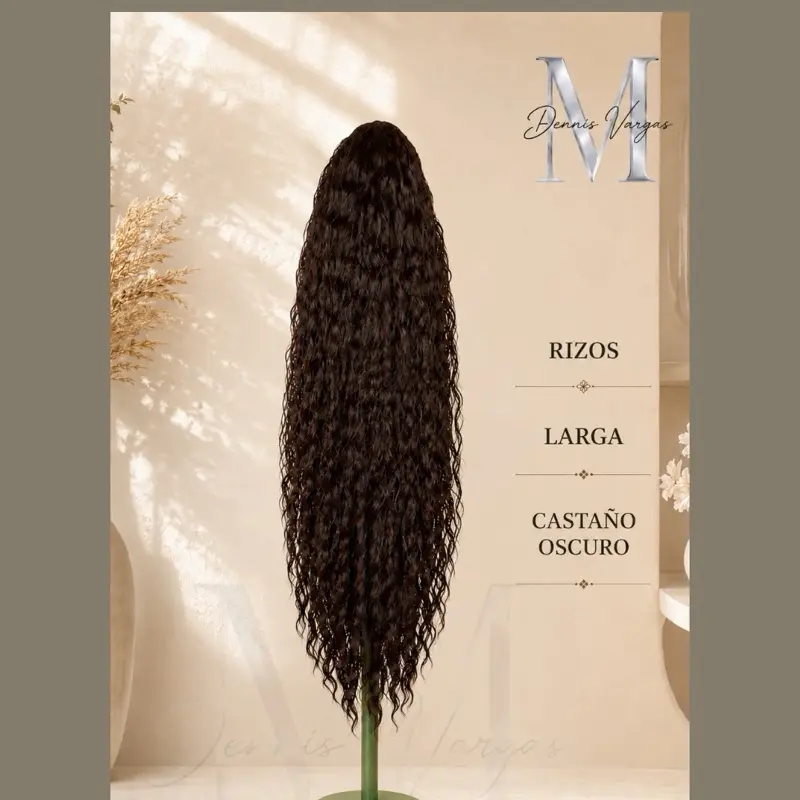 Curly Dark Brown Ponytail