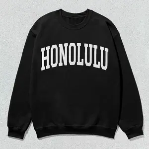 Honolulu Sweatshirt Collegiate Crewneck Unisex Sweater