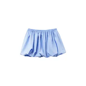 Bubble Hem Mini Skirt – Sky Blue