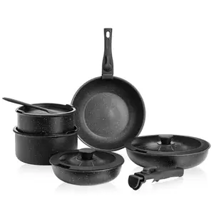 12 Pcs Pots and Pans Set Nonstick - Kitchen Cookware Set with Detachable Handle, Induction Cookware, Dishwasher Oven Safe，Wipe#tiktokshopstockup  #mothersdaygift Easy To Clean