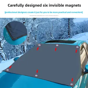 Car snow shield, magnetic windshield cover, frost protection cover, magnetic front shield, snow and freeze protection tool