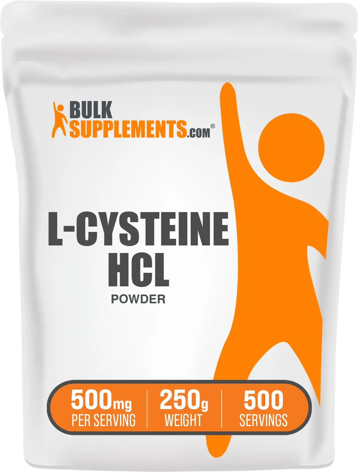BulkSupplements L-Cysteine HCl Powder - Edible - Amino Acid - Cysteine HCl Anhydrous - 250g - 500mg per Serving