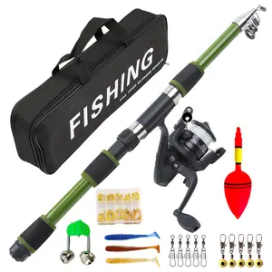 Portable Telescopic Fishing Rod Set, Simple, Smooth Spinning Reel, Complete Accessories, Storage Bag, Beginner Friendly