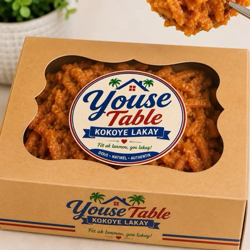 Table Kokoye Lakay – Haitian Coconut Tablet | Traditional Coconut Candy