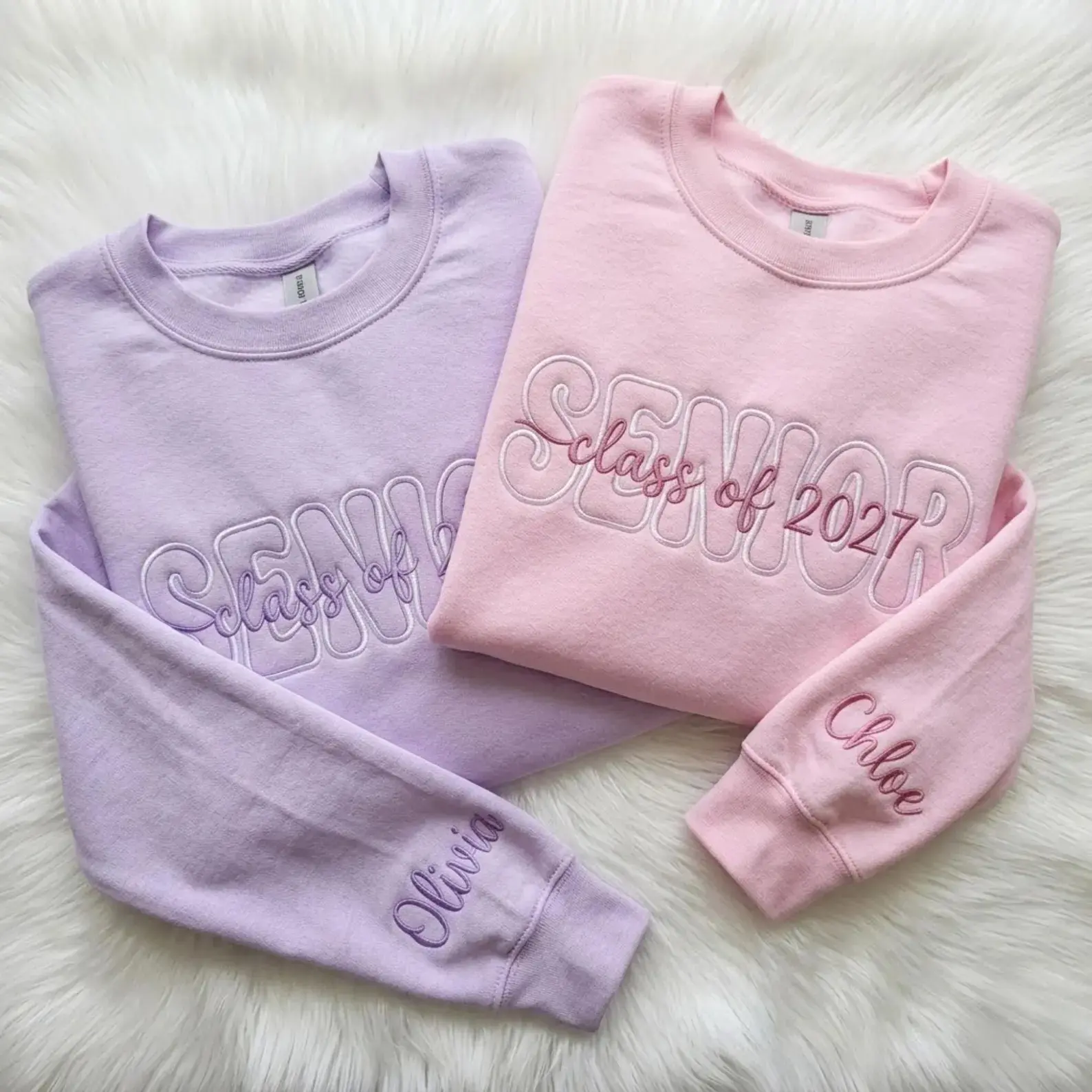 Embroidered Senior 2027 Sweatshirt, Custom Embroidered Senior, Senior Sweatshirt, Senior Gift, Senior Night, Senior Shirt, Senior 2027 Shirt