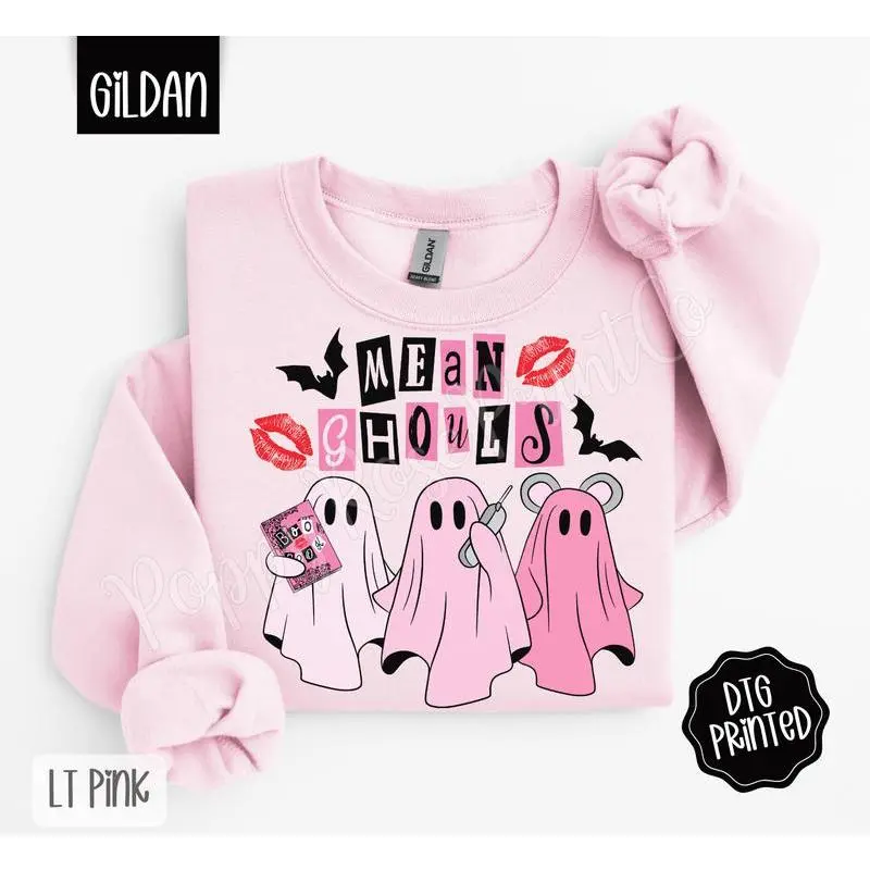 MeanGhoulsSweatshirt,TrendyHalloweenSweatshirt MeanGhoulsSweatshirt,TrendyHalloweenSweatshirt