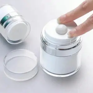 Reusable Vacuum Pump Jar, Refillable Cream Bottle, Squeeze Lotion Container, Portable Size, Suitable for Creams and Lotions, Travel Use