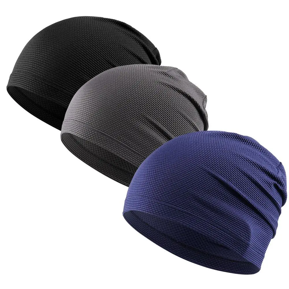Outdoor Hat, 3 Counts/set Breathable Ice Cool Quick-drying Stacking Cap, Cycling Cap, Sports Accessories for Travel Running Cycling Hiking Men Women,