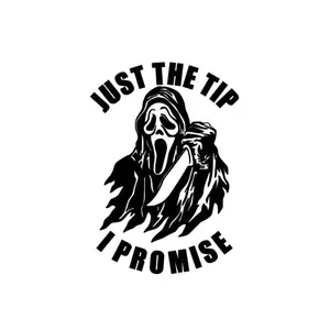 Just the tip2, I promise.  Vinyl window decal