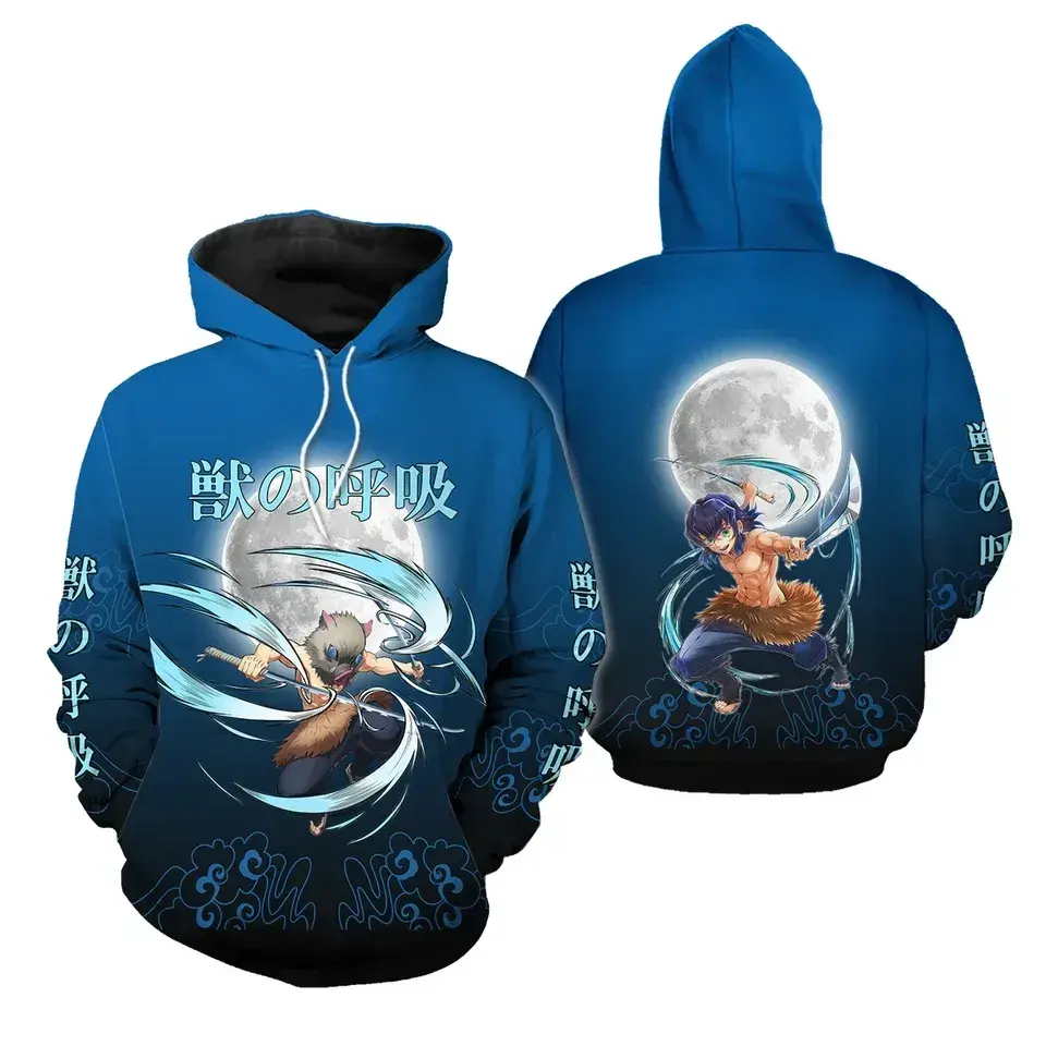 Anime Inosuke Men Kimetsu No Yaiba 3D Hoodie