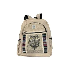 Wise Owl Canvas Backpack