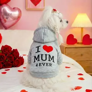 Cute Hooded Sweatshirt for Dogs and Cats, Teddy Bichon Pomeranian Shih Tzu Small Dog Clothes, Adorable Pet Clothing