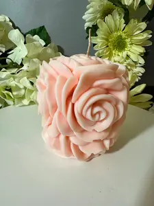 Rose pilar--=%2=- candle=%2=-- Decor Scented Decoration Gift Aroma Fragrance Pink Ornaments candles Room magic deco making--=%2=- handmade=%2=----=%2=- handmade=%2=----=%2=- candle=%2=-- handmade candle Luxury Vanilla Aromatherapy