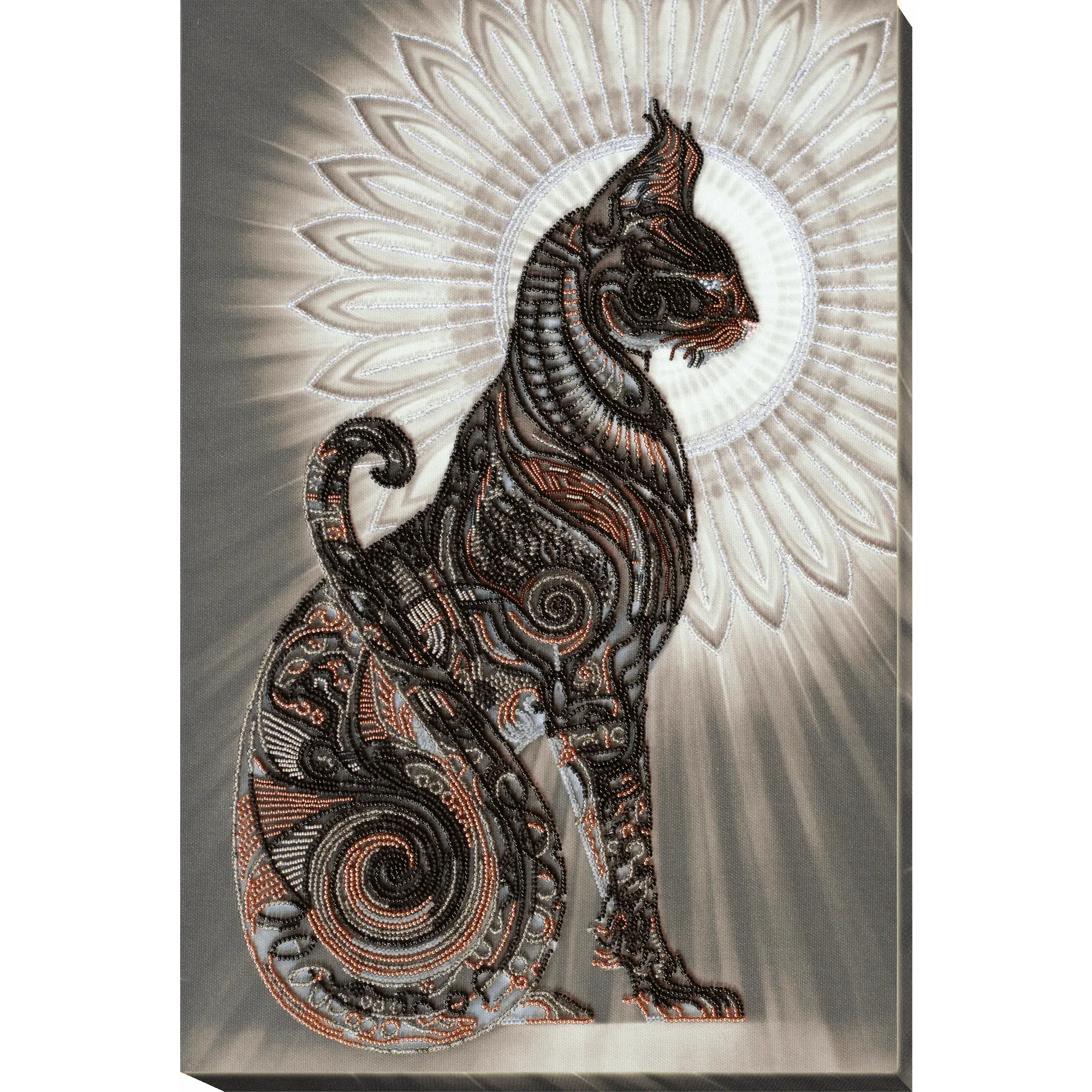 Bast in the Night Bead Embroidery Kit by Abris Art AB-695