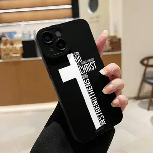 Cross Pattern Phone Case, TPU Decorative Phone Protector Cover, Phone Accessories Compatible with IPhone 15 Pro Max cases 16 14 Plus Pro Max 13 12 11 X/XS XSMax 12 13 mini iPhone 16E