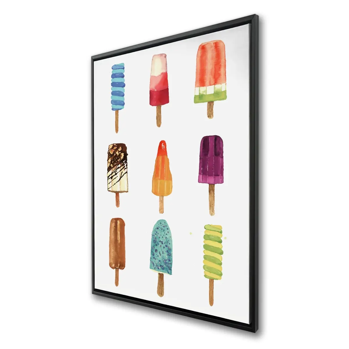 360 stand Lollipop Motif Artwork Poster Print - 24x36 in, Artistic Kitchen Decoration, Room Home Decor, Ideal Home Supplies Gift, Colorful, Photo, Wall