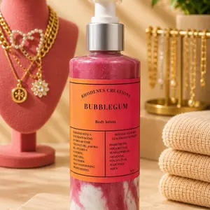 Bubblegum-Scented Body Lotion, Hydrating Skin Moisturizer for Daily Use