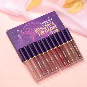 12-piece matte lipstick set, liquid lipstick set, essential for makeup, perfect gift for women, Cosmetic, Lipgloss
