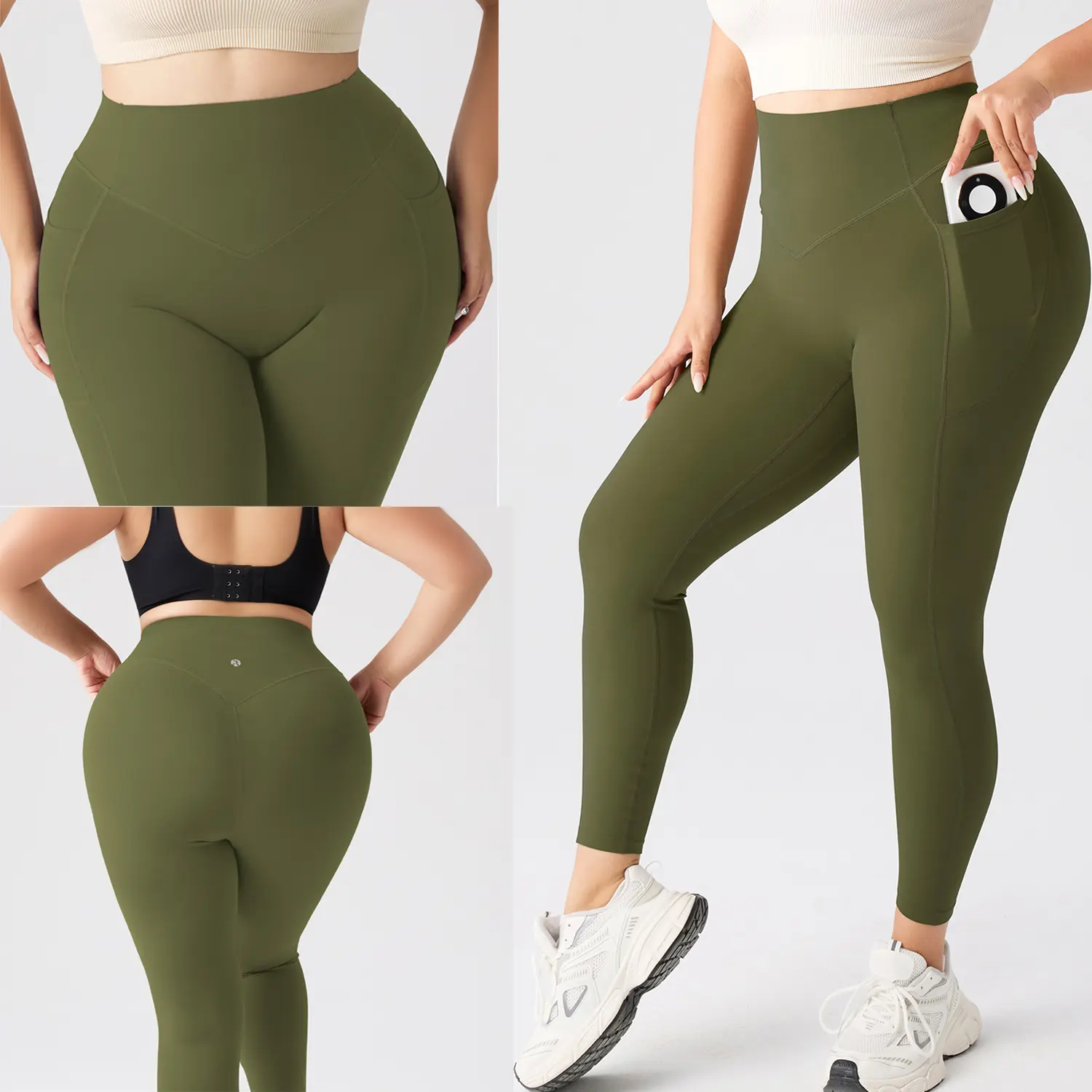 Yoga Leggings for Women Tummy Control Butt Lifting Pants High Waisted Yoga Pants with Pockets Breathable Fitness Pants,Summer and Spring and Autumn Bottoms.