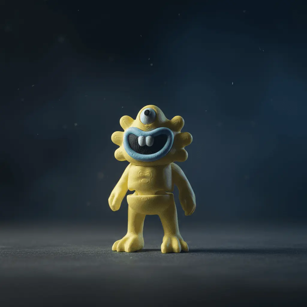Flexi Alien Figure – Articulated 3D Printed Sci-Fi Collectible