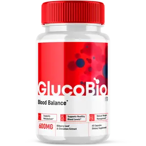 Glucobio Advanced Formula Supplement Capsules - All Natural Ingredients for Health and Wellness Support - 60 Capsules per Bottle