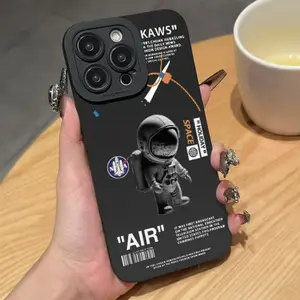 Astronaut Pattern Phone Case, Anti-drop Cellphone Protective Case, Total Protective Shockproof Mobile Phone Cover for iPhone 13 14 15 16 17 Pro Max, Smartphone Protector, Casing