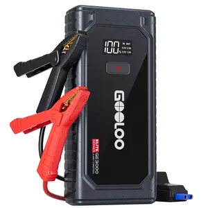 GOOLOO GE3000 Car Jump Starter 3000A Portable Jump Box (up to 8.5L Gas/ 6L Diesel), 12V SuperSafe Lithium Battery Booster Jump Starter with Smart Charging Port and LED Light