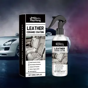 Professional Leather Ceramic Coating Spray | High-Gloss Shine & Scratch Resistance for Car Seat Sofa | Car Detailing Supplies