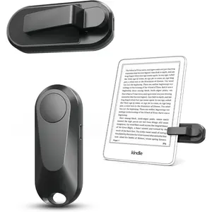 Remote Control Page Turner for Kindle Paperwhite Oasis Kobo eReaders, Camera Camcorder Remote Controls, Page Turner Clicker for ipad Tablets Reading Novels with Wrist Strap Storage Bag