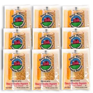 Fancy Farms At-Home Premium Popcorn Popping Kit, 5.3 Oz, Perfect Portion, 9 Bags