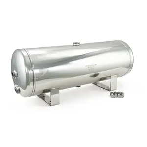 5 Gallon Stainless Steel 6 Port Air Tank | For Onboard Air Systems & Train Horns/Air Horns
