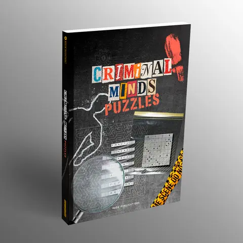 Criminal Minds English Book - 15.9in x 10.8in, Crime-Scene Challenges, Logic & Observation Focus, Riddles, Cryptic Crosswords, Ciphers, Skills Boosting, Ideal Book Lover Gifts for Mystery Solving Enthusiasts