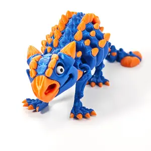3D Printed Dinosaur Figurine, Movable Joint Design Dinosaur Model, Creative Dinosaur Model Ornament, Home Decor, Gift for Boys & Girls, Collectible Figure