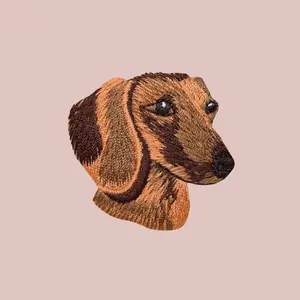 Dachshund Puppy Iron-On Patch