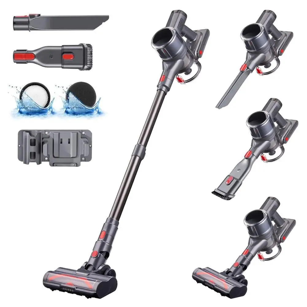 【Clearance Sale】Cordless Vacuum Cleaner, 30Kpa Powerful Suction, 380W Powerful Brushless Motor, 8-in-1 Lightweight Handheld Vacuum Cleaner, Anti-Tangl