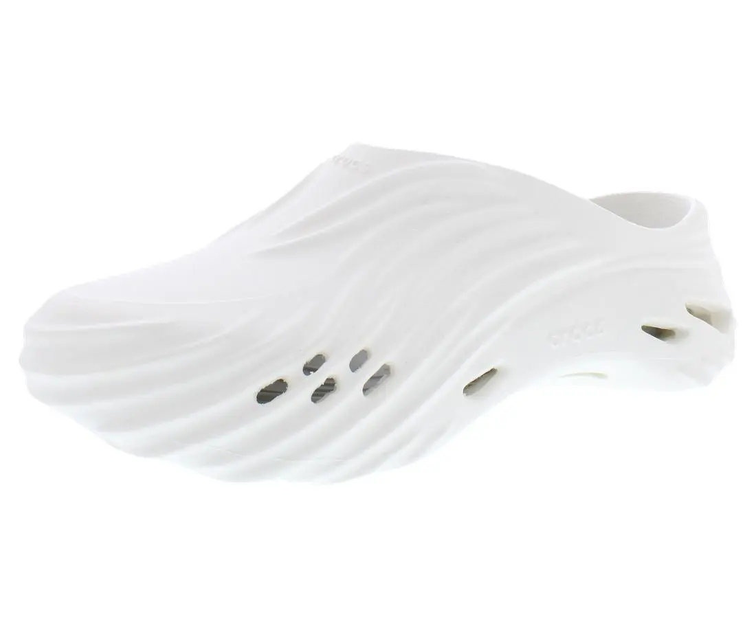 Crocs Echo Wave Clog Unisex Shoes, Color: Chalk