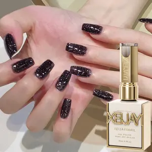 1PC 15ML Super Bright Nail Gel Crushing Diamond No. 108 Flashing Nail Polish Gel High Saturation Sparkling for Salon Nail Design Firm Lasting Nail Salon DIY Salon Gel Christmas Gift