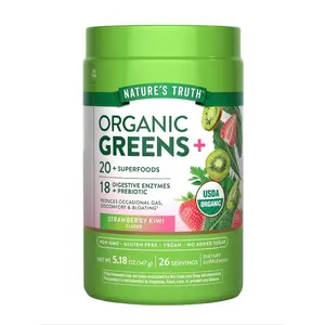 Organic Greens Powder Digestive Enzymes & Prebiotic Blend