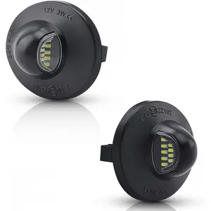 2Pack LED License Plate Lights, 6500K White Tag Lamps Compatible with Ford F150 F250 F350 F450 F550 Super Duty, Ranger, Explorer, Bronco, Expedition, Excursion