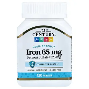 21st Century Iron, 65 mg, 120 Tablets