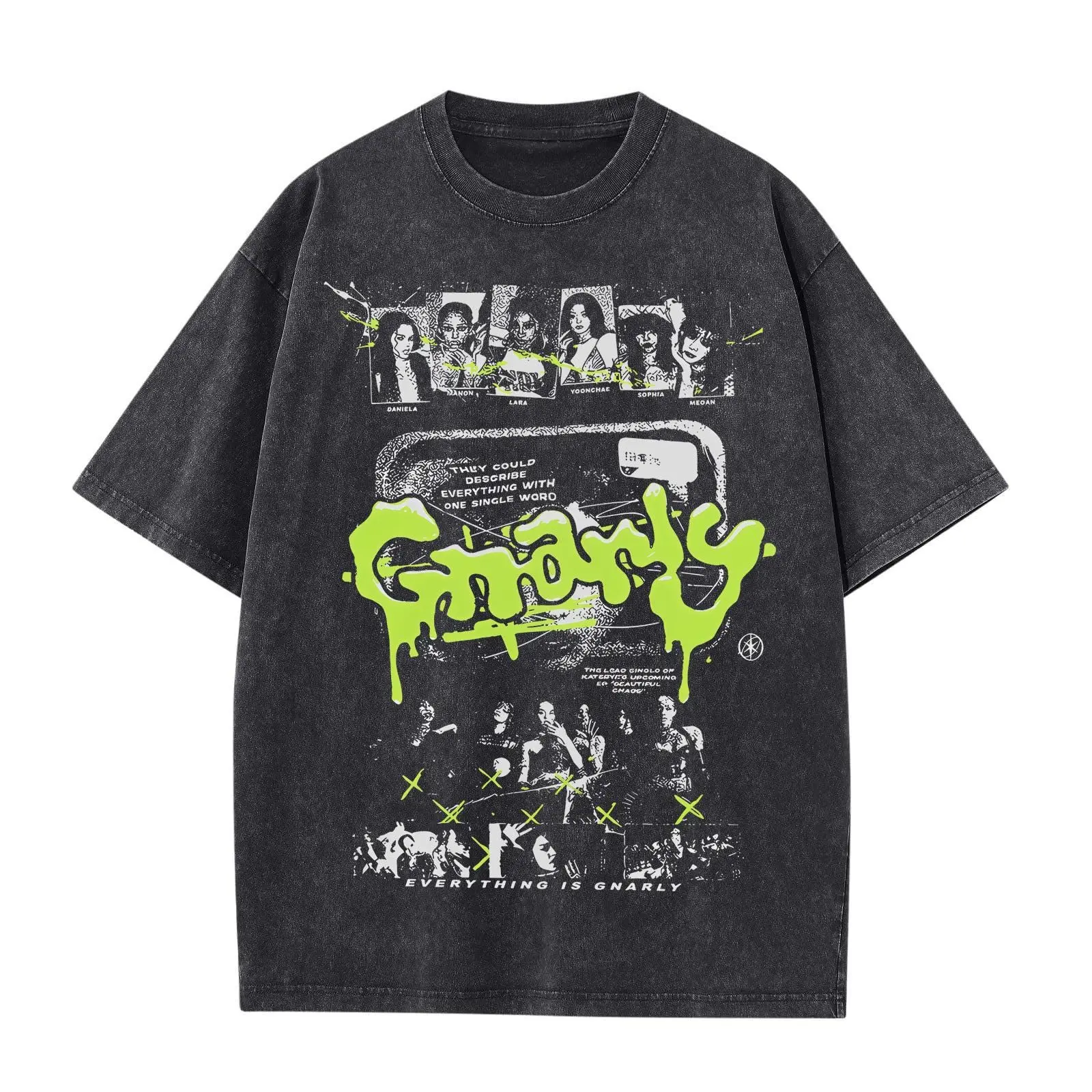 Katseye Gnarly T-shirt, Eyekon Kpop Fan Merch shirt, Unisex T-shirt, Y2K 90s Graphic Shirt, gift for her, him, Retro Korean Idol Tee