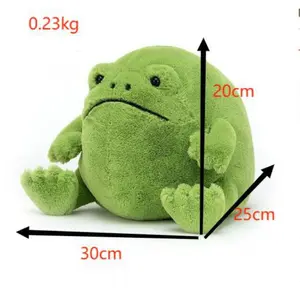 Adorable Angry Frog Stuffed Animal Plush Desk Room Decor Stress Relief Toy