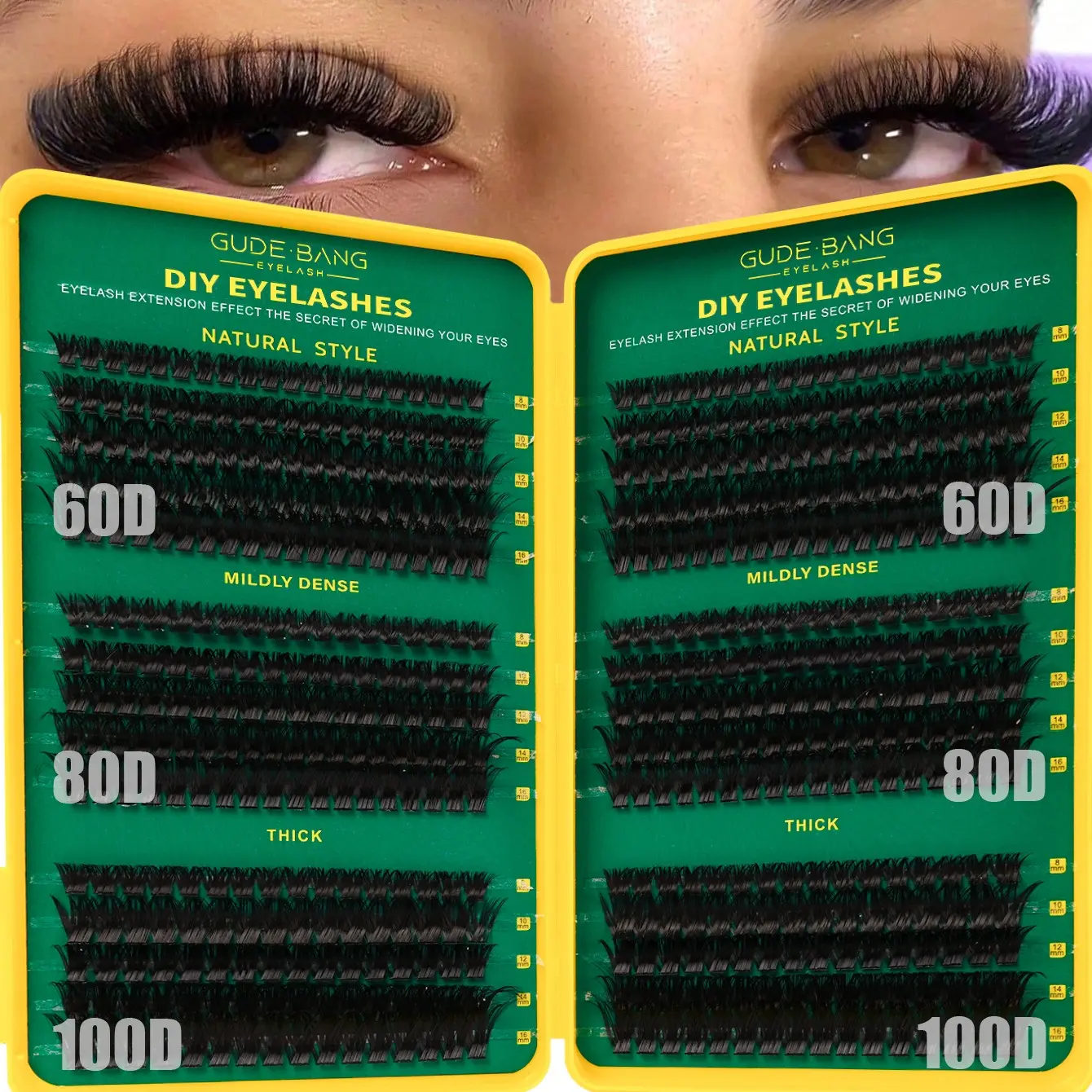 Eyelash Extension Kit, D Curl Mixed 8-16mm, Large Capacity, Multiple Styles, Suitable for Home Self-Lamination, Beginner-Friendly, DIY False Eyelashes, False Eyelash Extensions
