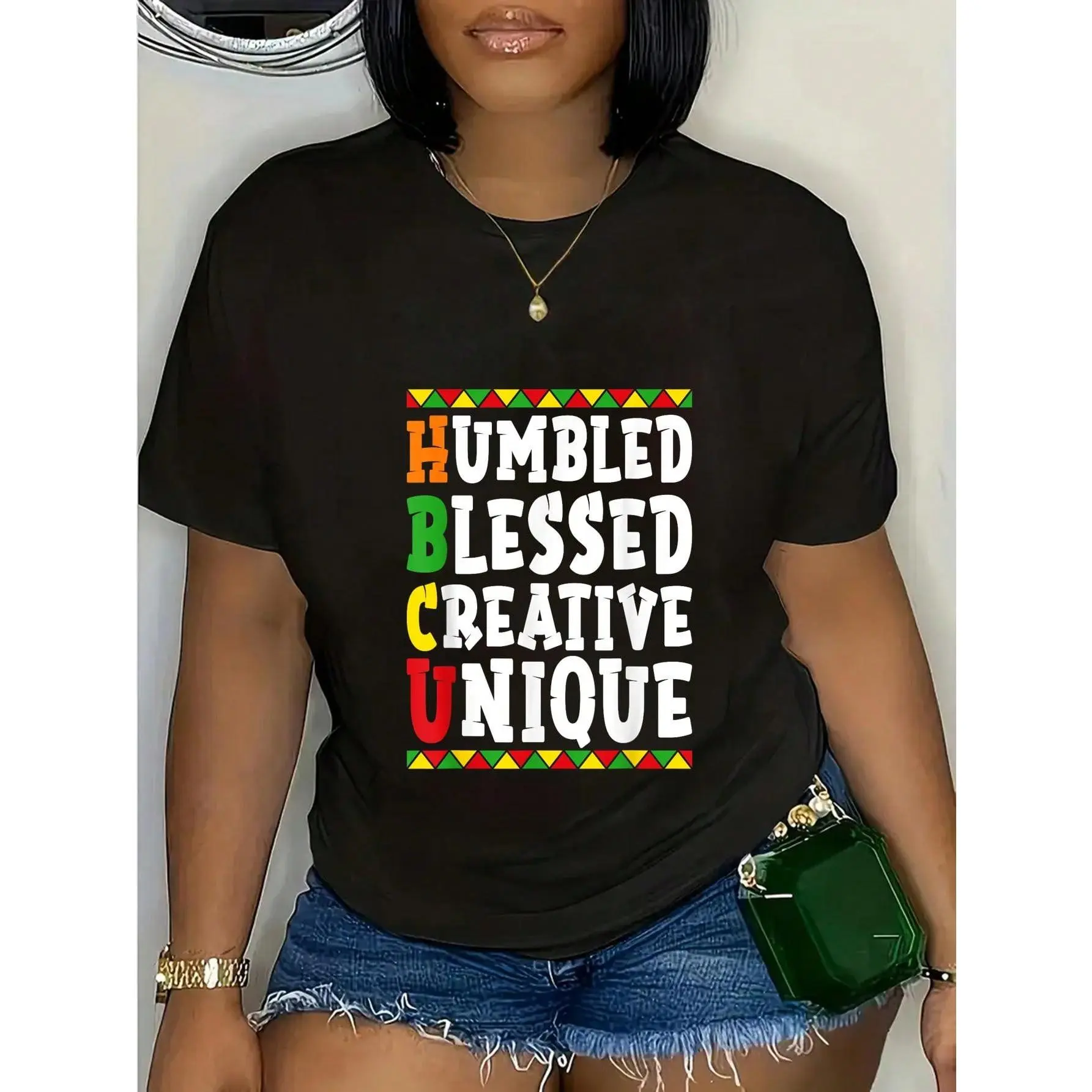 100% Cotton  HBCU Humbled Bless Creative Unique T-Shirt