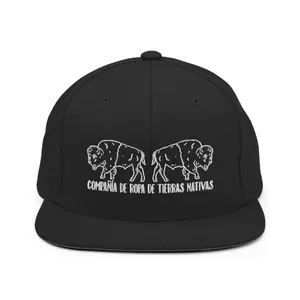 Native Snapback Hat Bison Embroidered ESPAÑOL -  - First Nations, Canadian Aboriginal, Native American